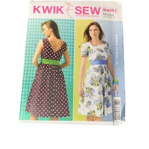 Kwik Sew K4001 Dress Pattern Sewing Size XS Small Medium Large XLarge uncut 2013